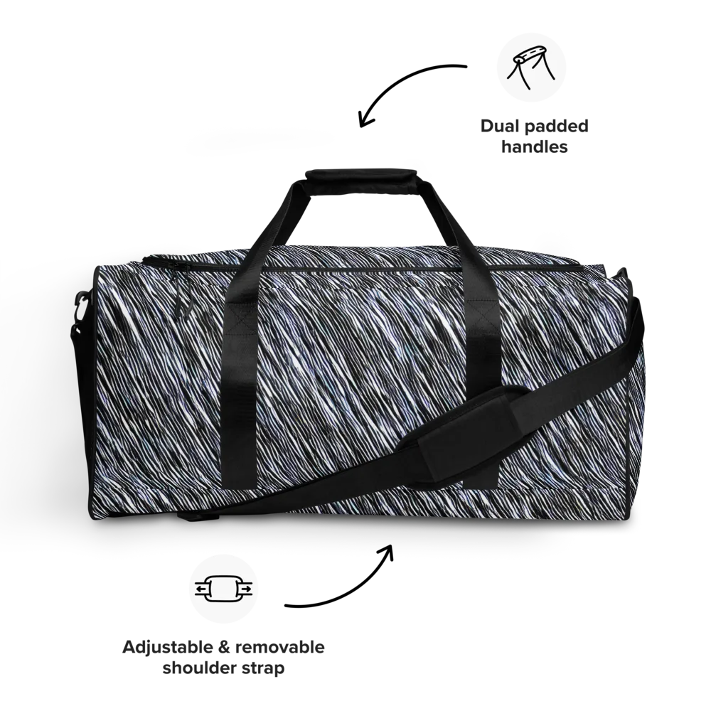 Dupain Waves on Duffle Bag — Front