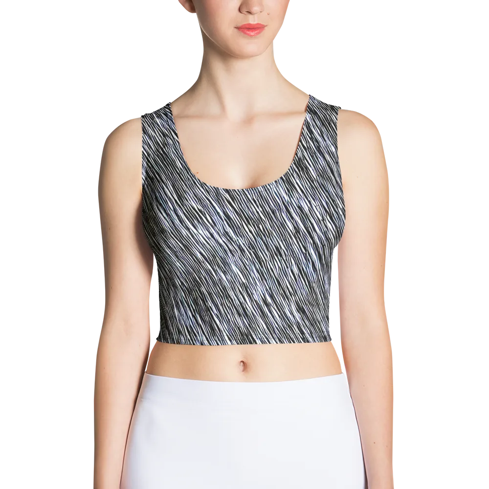 Dupain Waves on Crop Top — Front