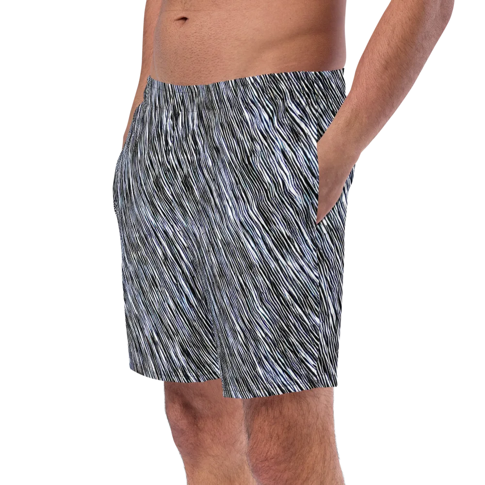 Dupain Waves on Swim Trunks — Left Front