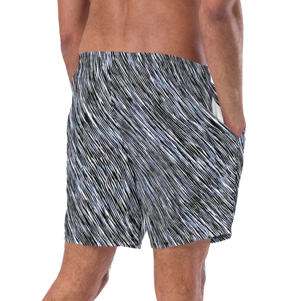Dupain Waves on Swim Trunks — Right Back