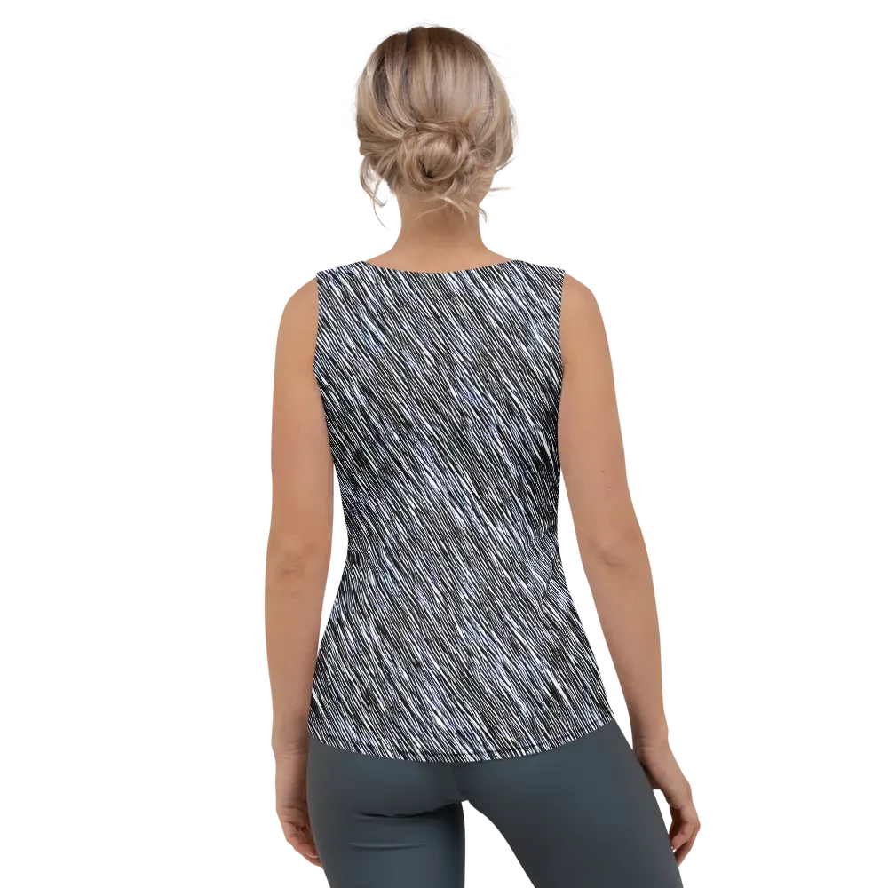 Dupain Waves on Women's Tank Top — Back