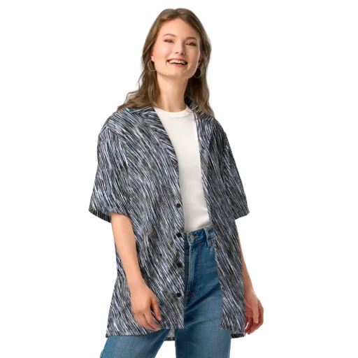 Dupain Waves on a Button Shirt