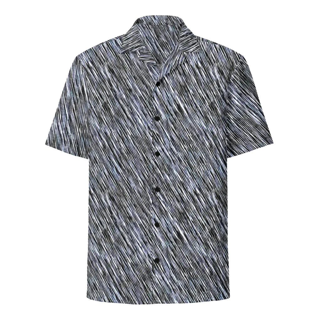 Dupain Waves on Button Shirt — Front