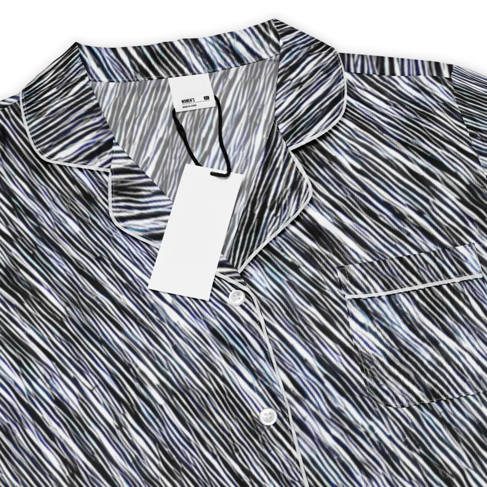 Dupain Waves on Women's Short Sleeve Pajama Top — Product details