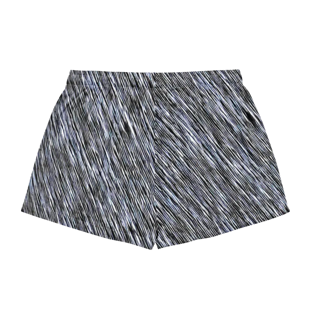 Dupain Waves on Women's Pajama Shorts — Back