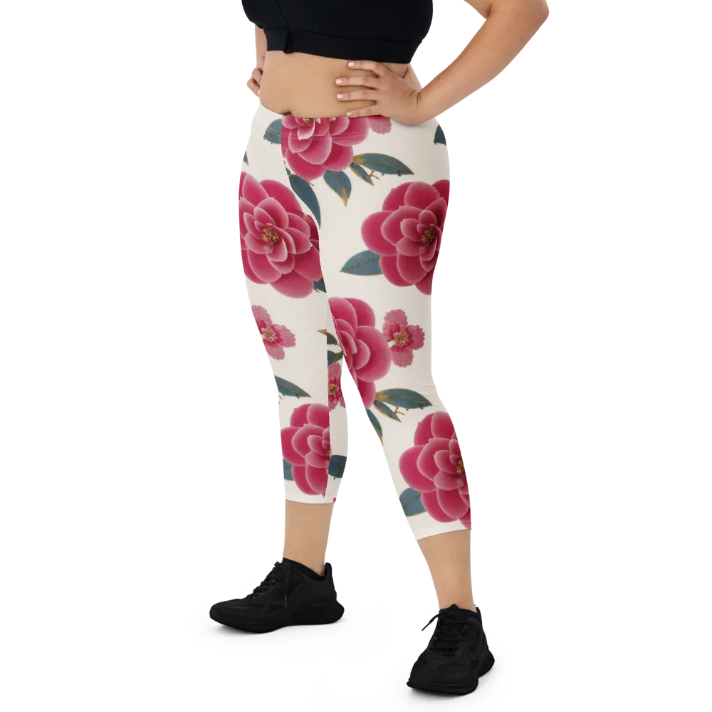 Tea Garden on Capri Leggings — Front