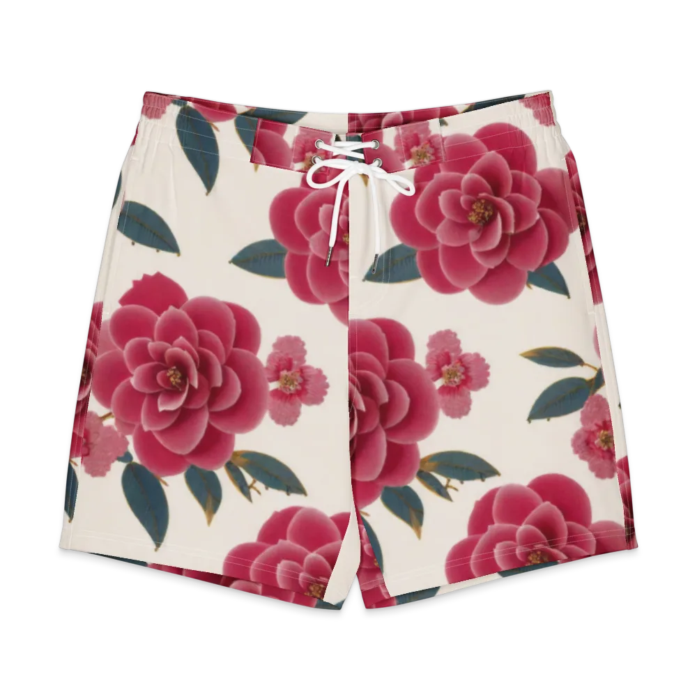 Tea Garden on Men's Board Shorts — Front