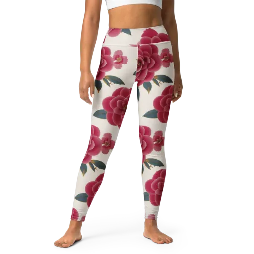Tea Garden on a Yoga Leggings