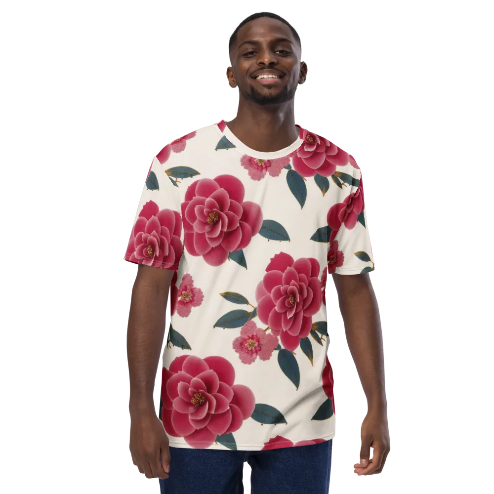 Tea Garden on Men's Crew Neck T-Shirt — Front
