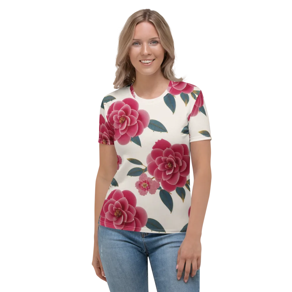Tea Garden on Women's Crew Neck T-Shirt — Front