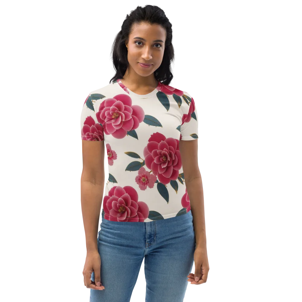 Tea Garden on Women's Crew Neck T-Shirt — Front