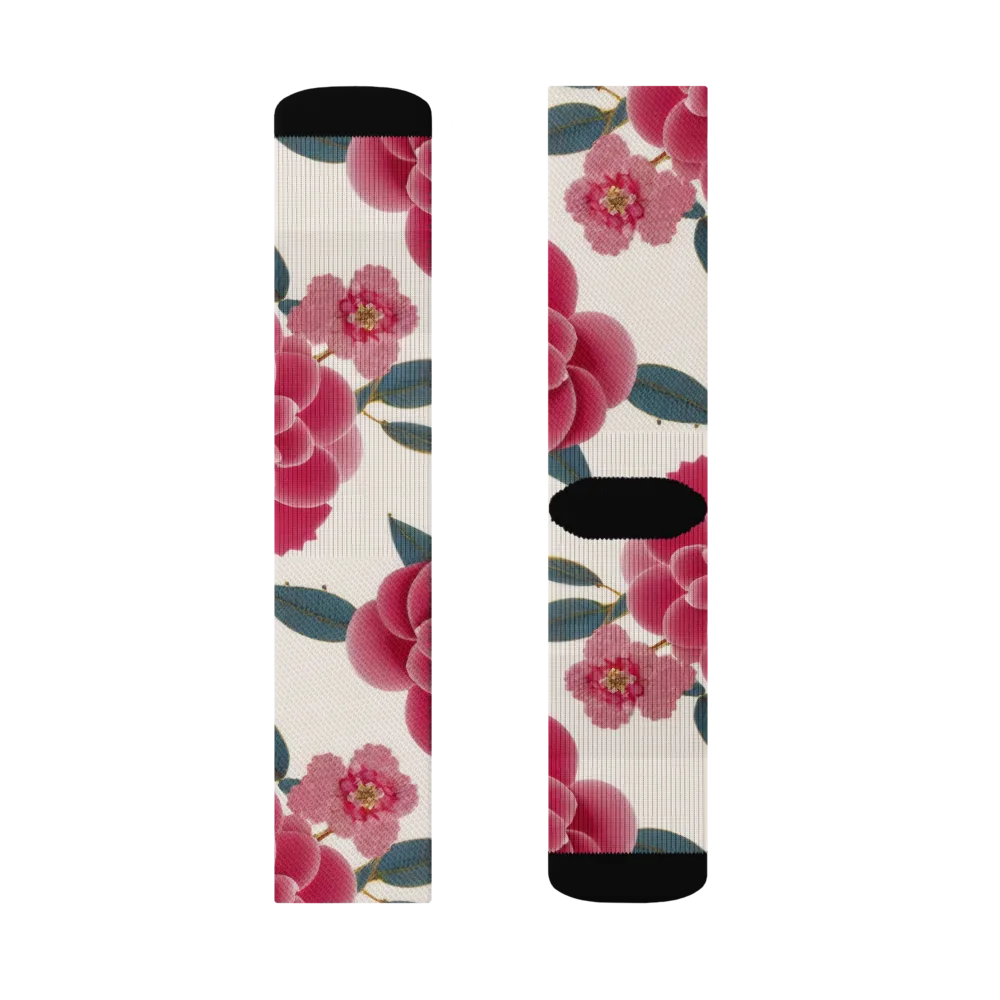 Tea Garden on Socks — Left Sock