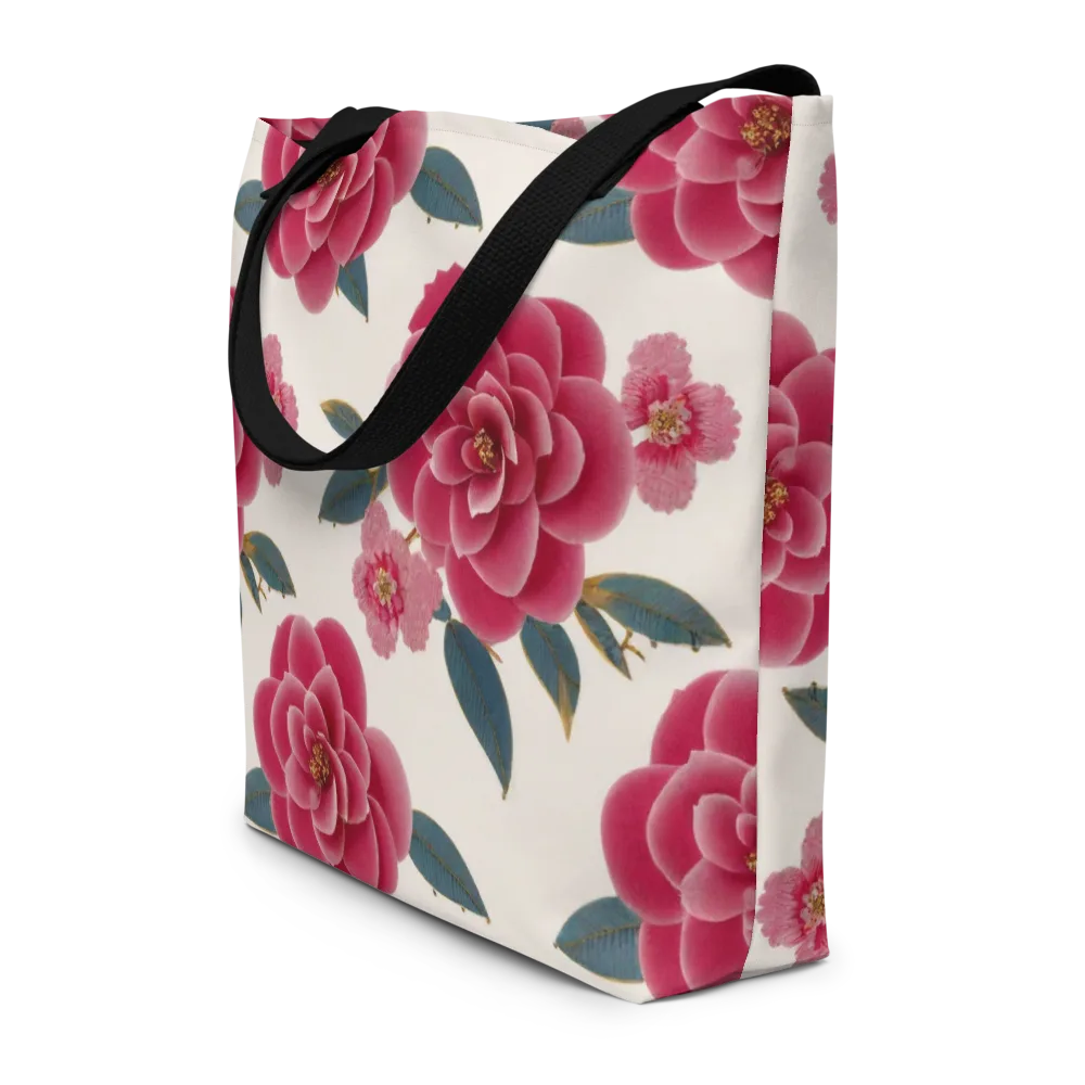 Tea Garden on Large Tote Bag W/ Pocket — Front