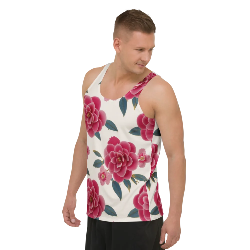 Tea Garden on Men's Tank Top — Left Front