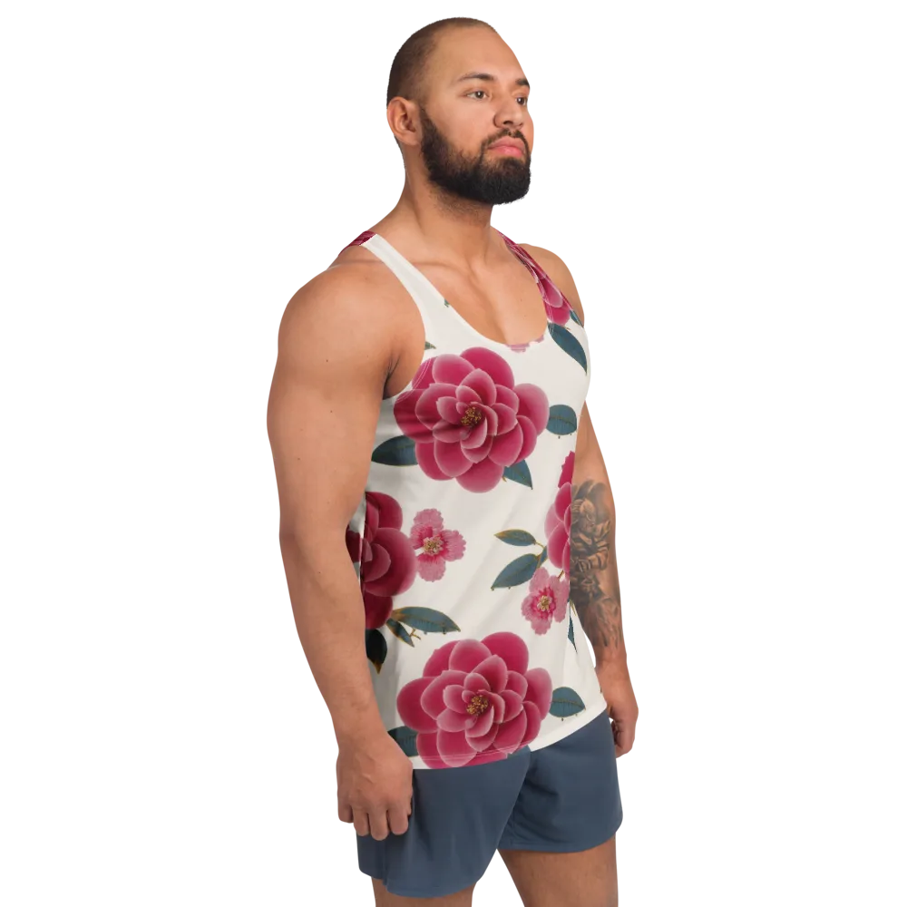 Tea Garden on Men's Tank Top — Right Front