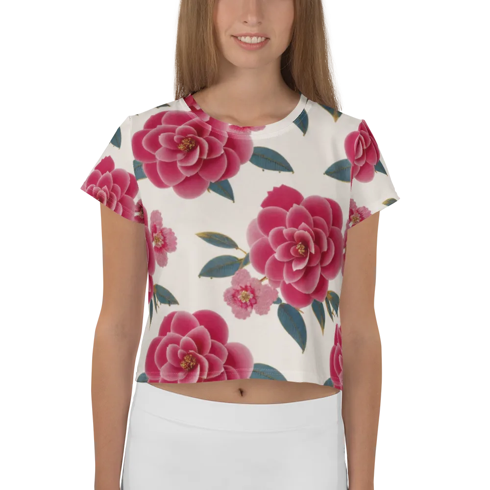 Tea Garden on Crop Tee — Front