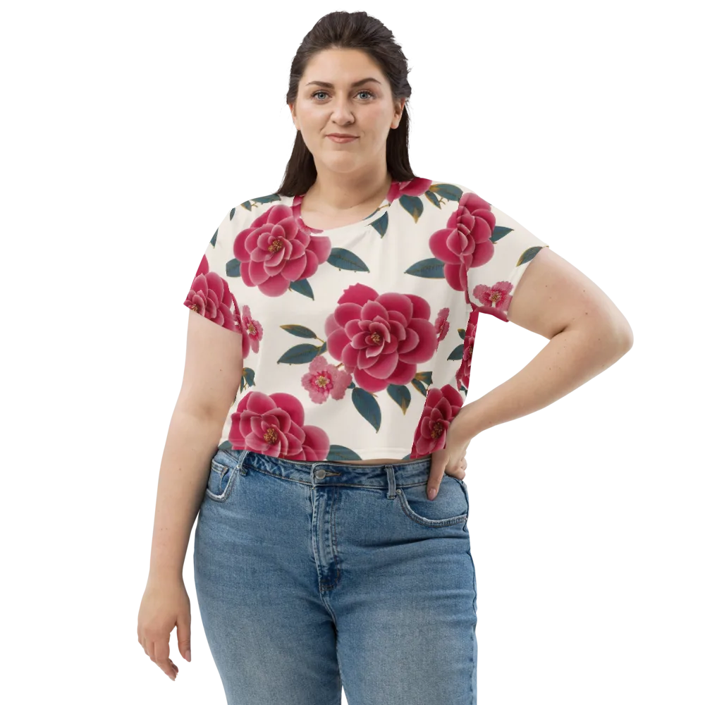Tea Garden on Crop Tee — Front