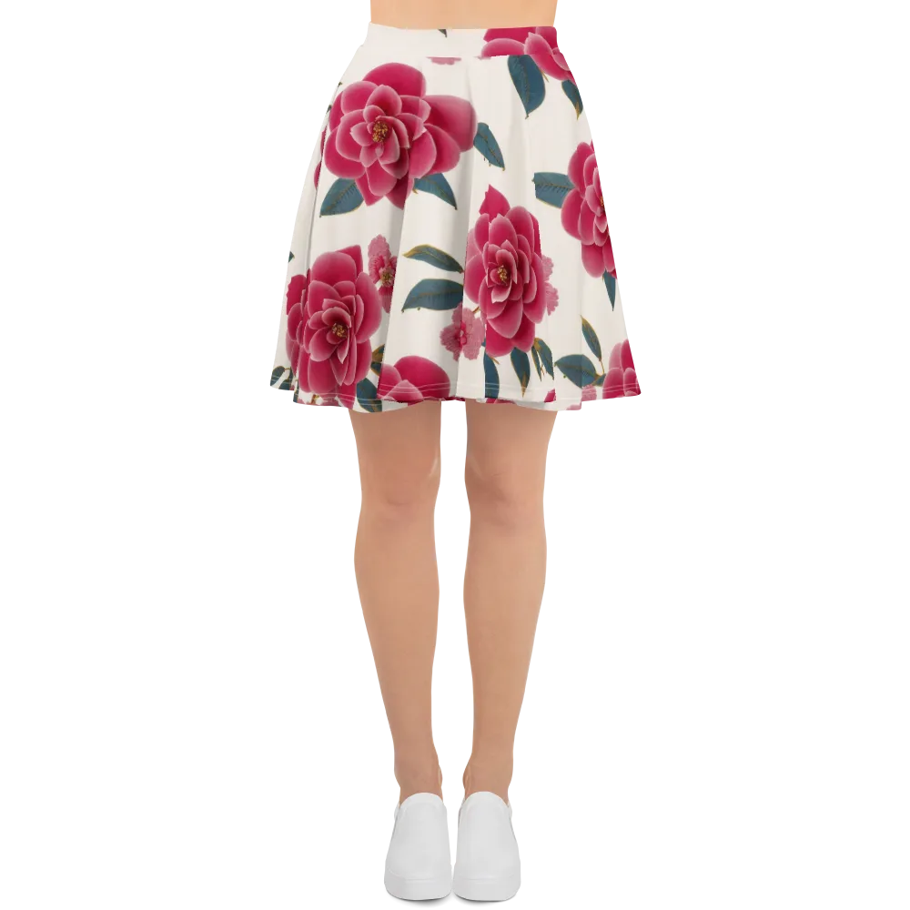 Tea Garden on Skater Skirt — Front