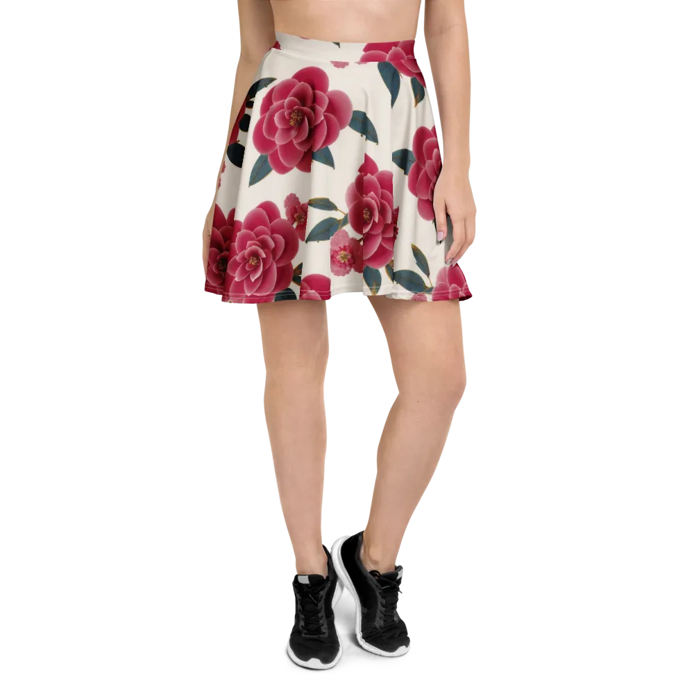 Tea Garden on Skater Skirt — Front