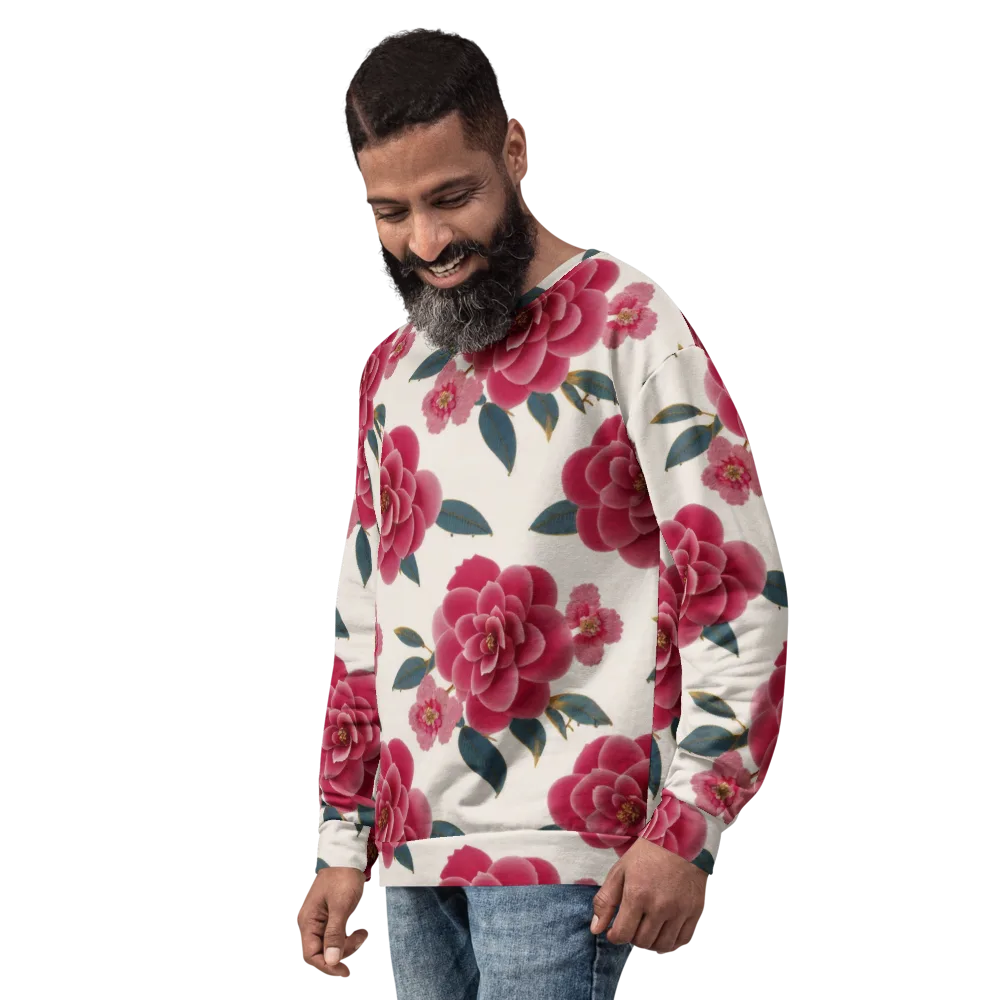 Tea Garden on Sweatshirt — Left Front