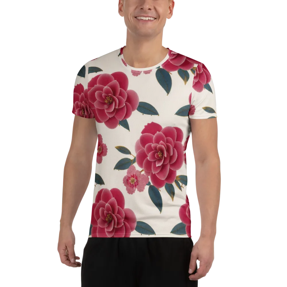 Tea Garden on Men's Athletic T-Shirt — Front