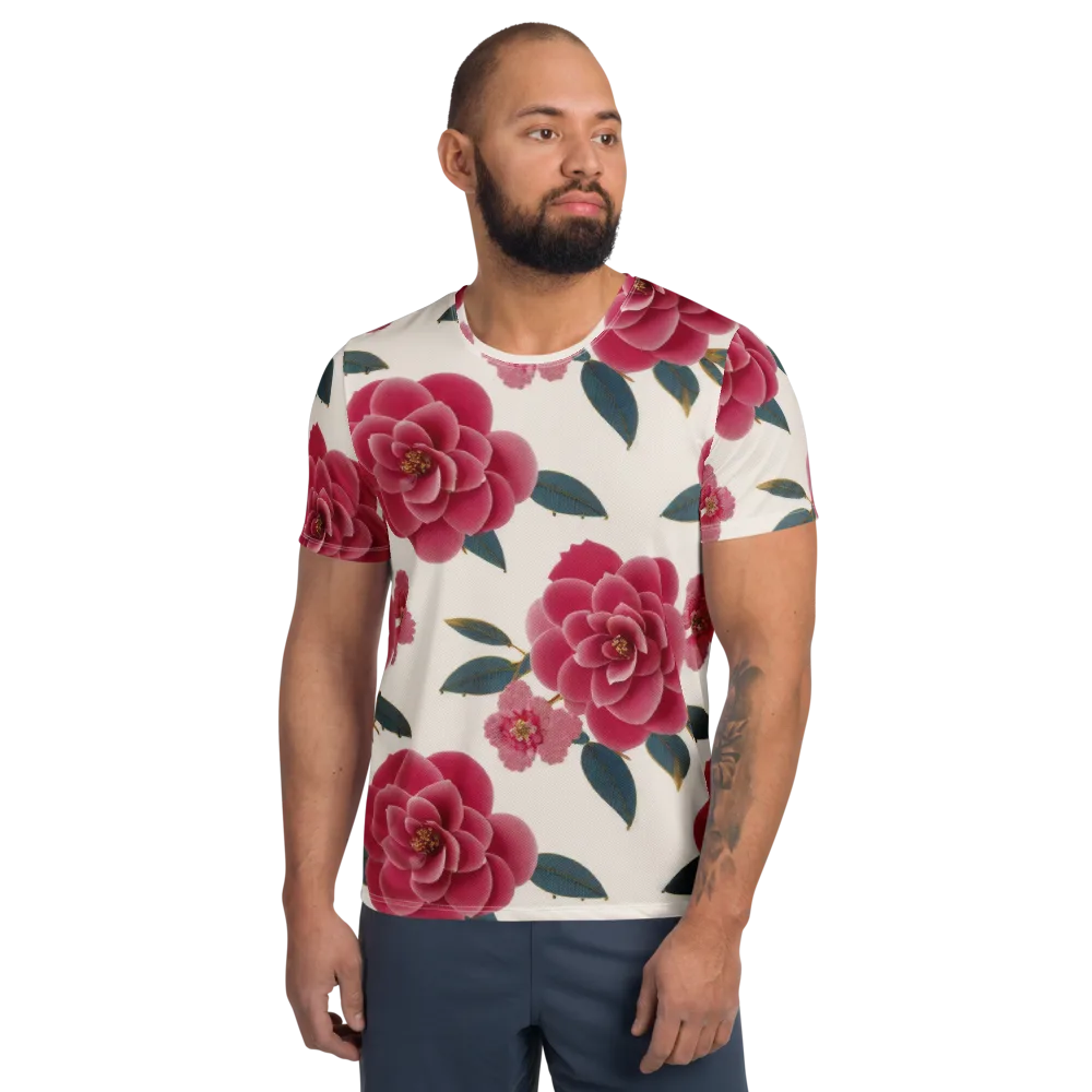 Tea Garden on Men's Athletic T-Shirt — Front