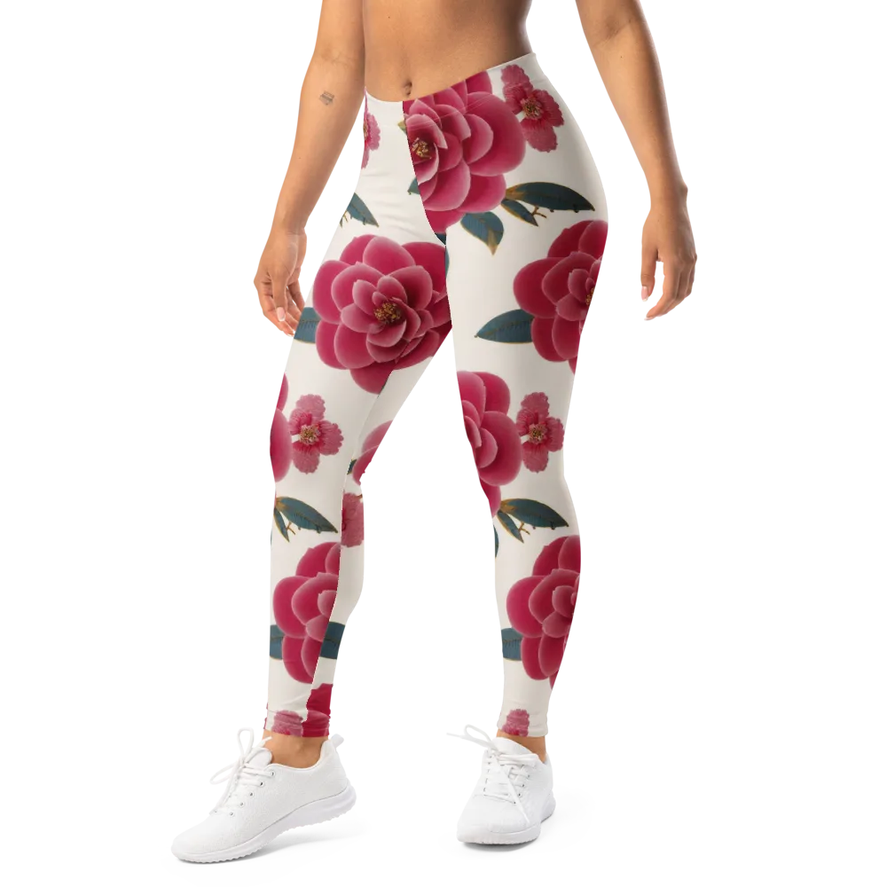 Tea Garden on Leggings — Left Front