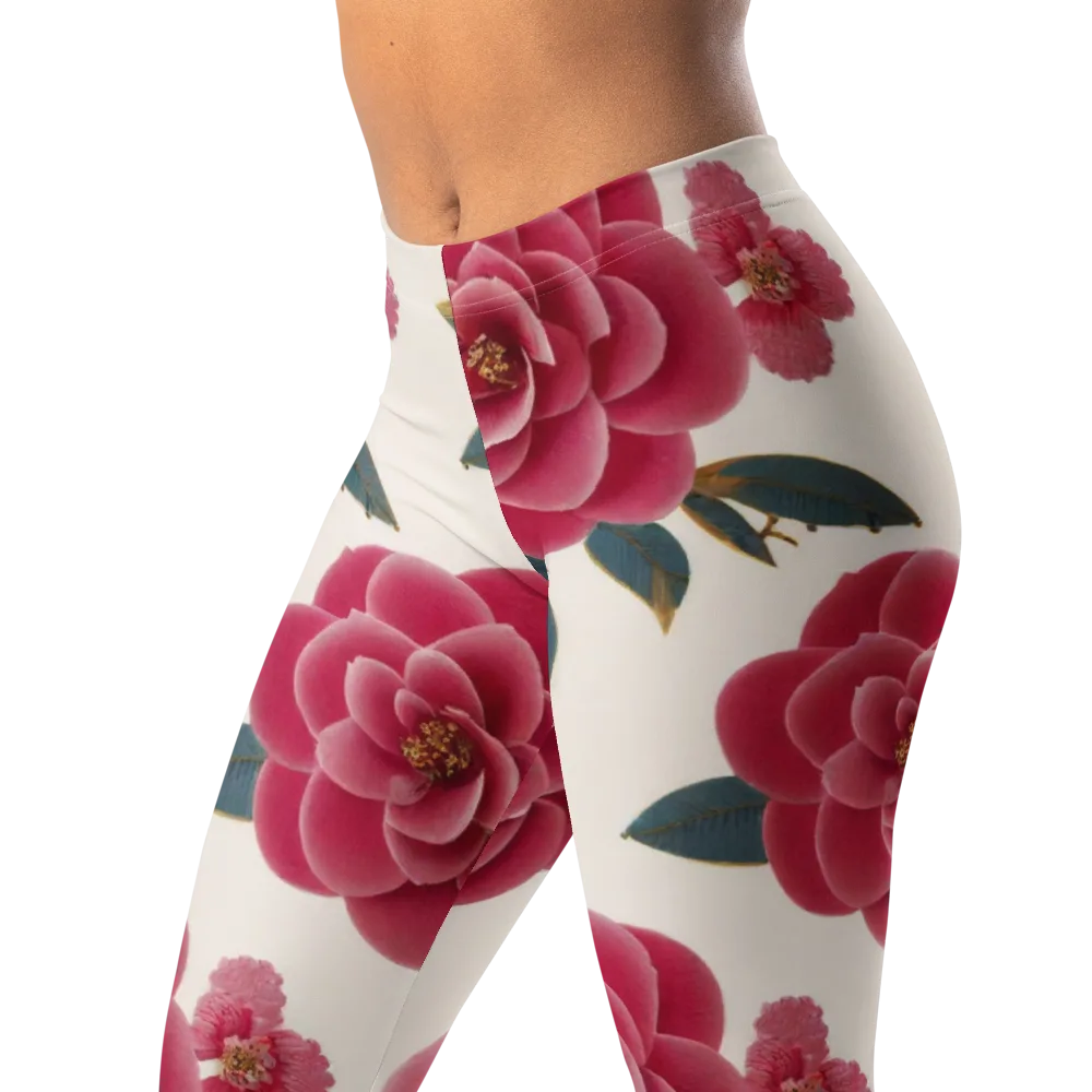 Tea Garden on Leggings — Left Front