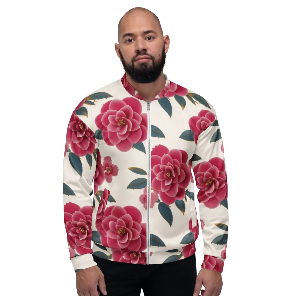 Tea Garden on Bomber Jacket — Front