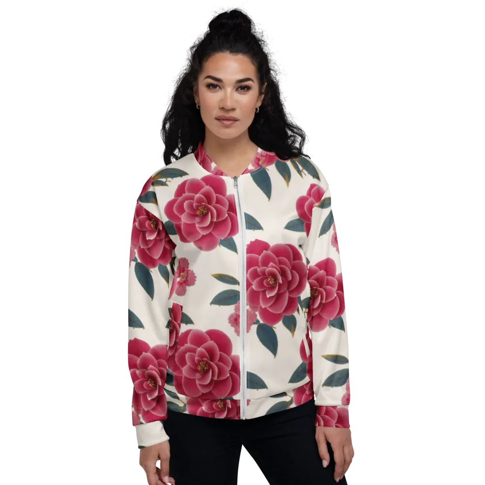 Tea Garden on Bomber Jacket — Front