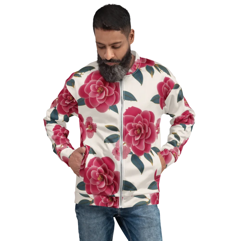 Tea Garden on Bomber Jacket — Front