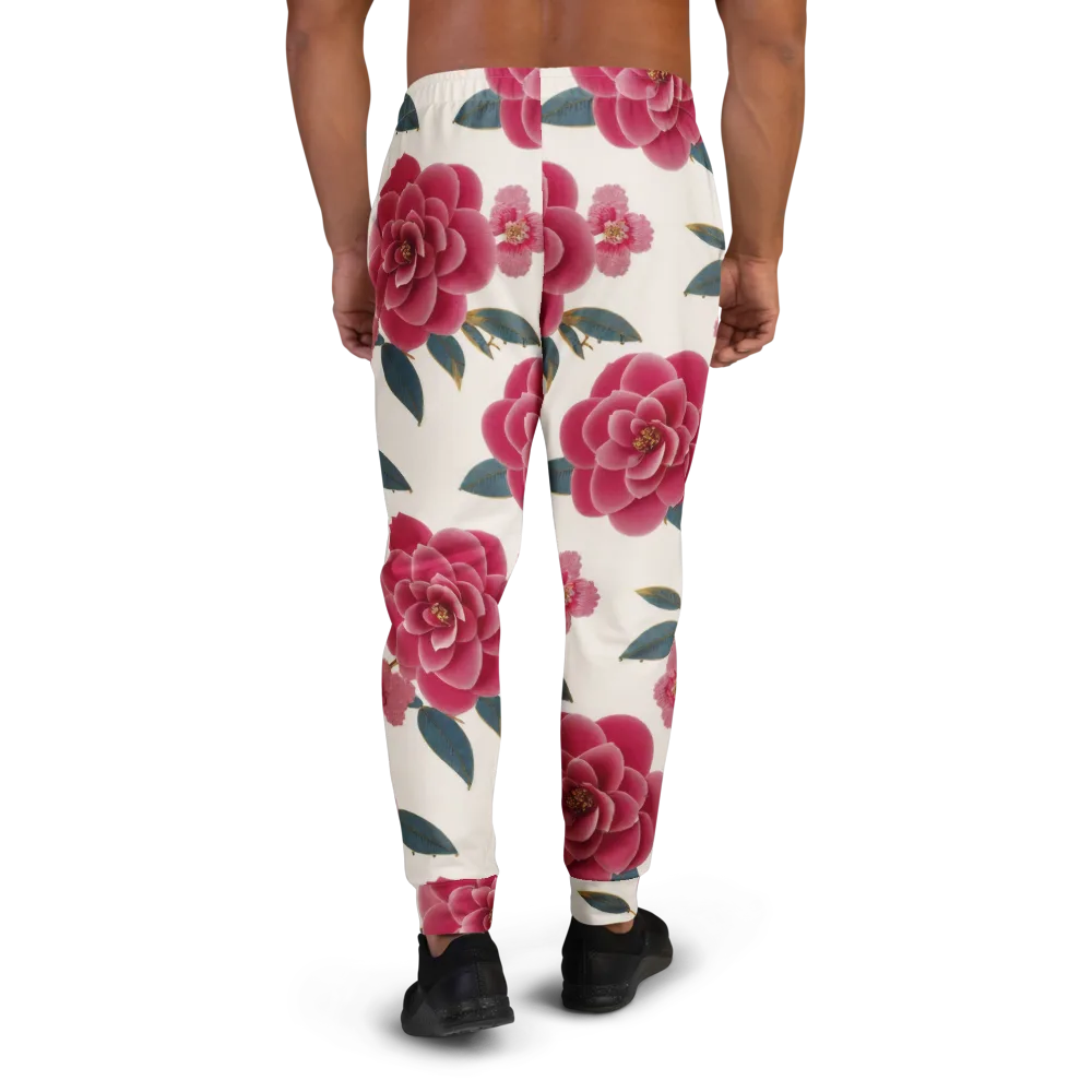 Tea Garden on Men's Joggers — Back