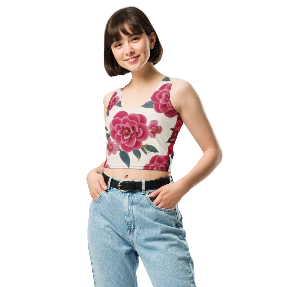 Tea Garden on Crop Top — Front