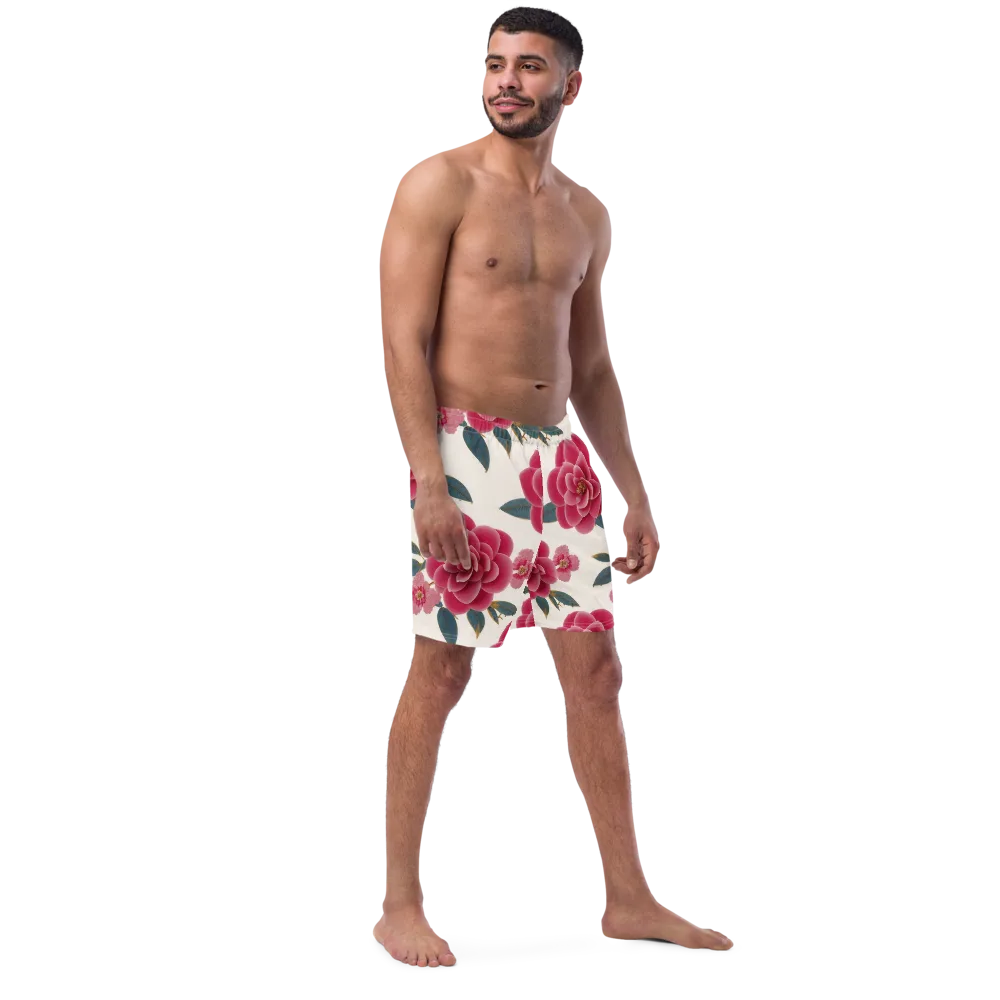 Tea Garden on Swim Trunks — Right Front