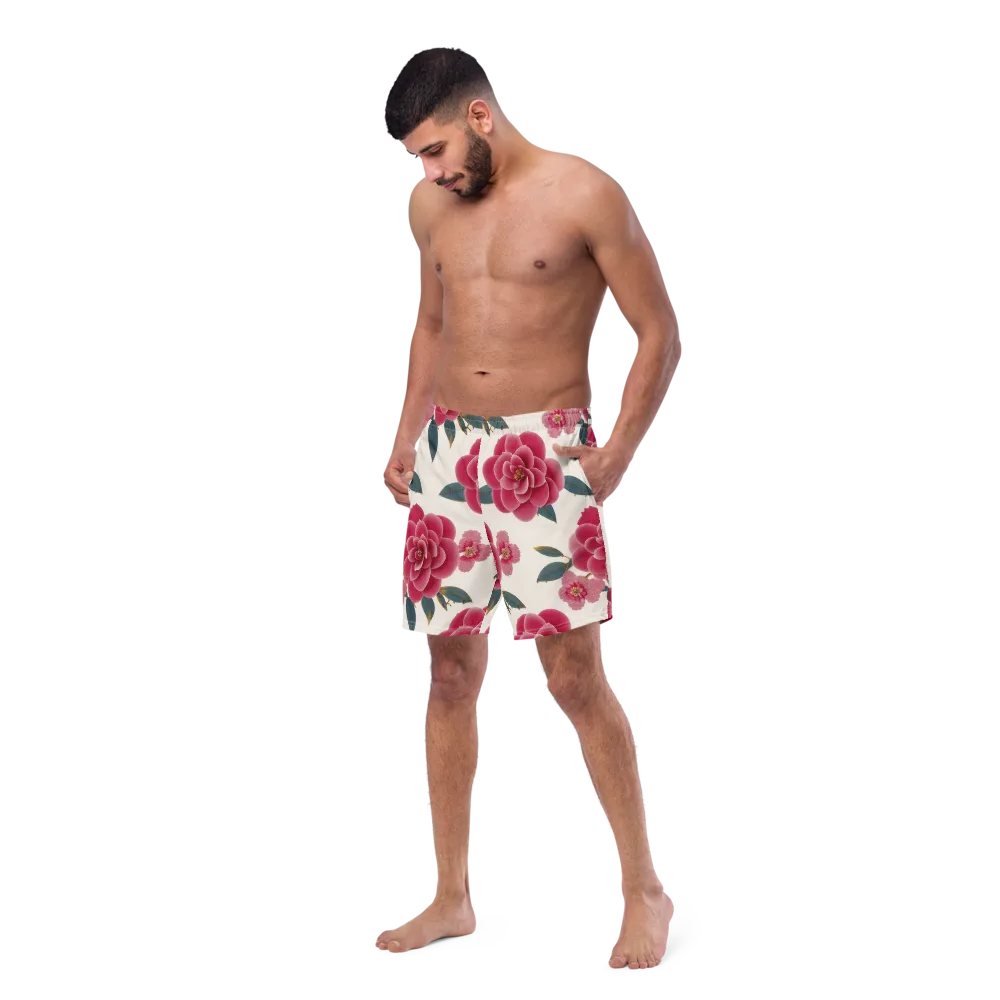 Tea Garden on Swim Trunks — Left Front