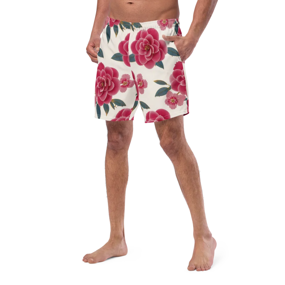 Tea Garden on Swim Trunks — Left Front