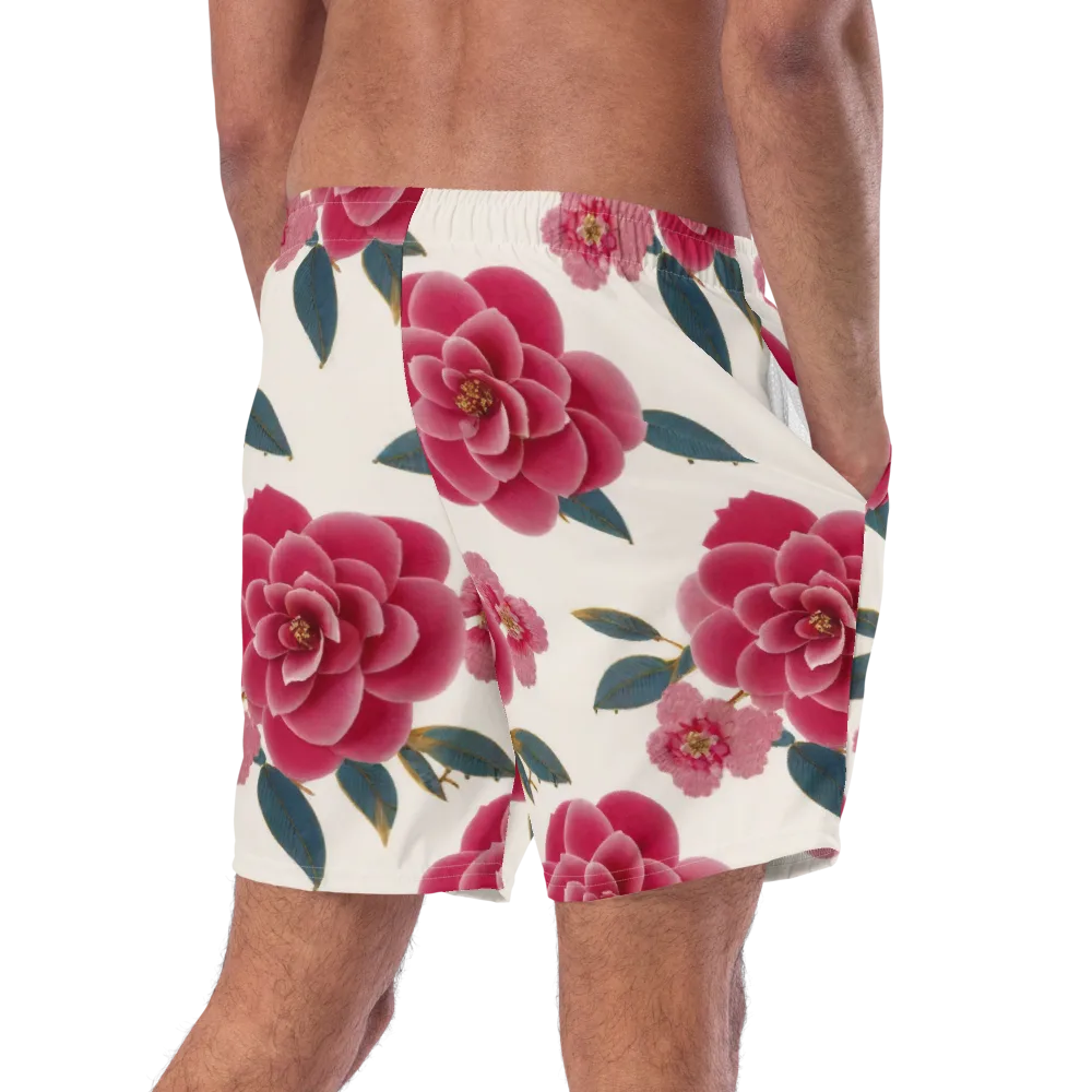 Tea Garden on Swim Trunks — Right Back