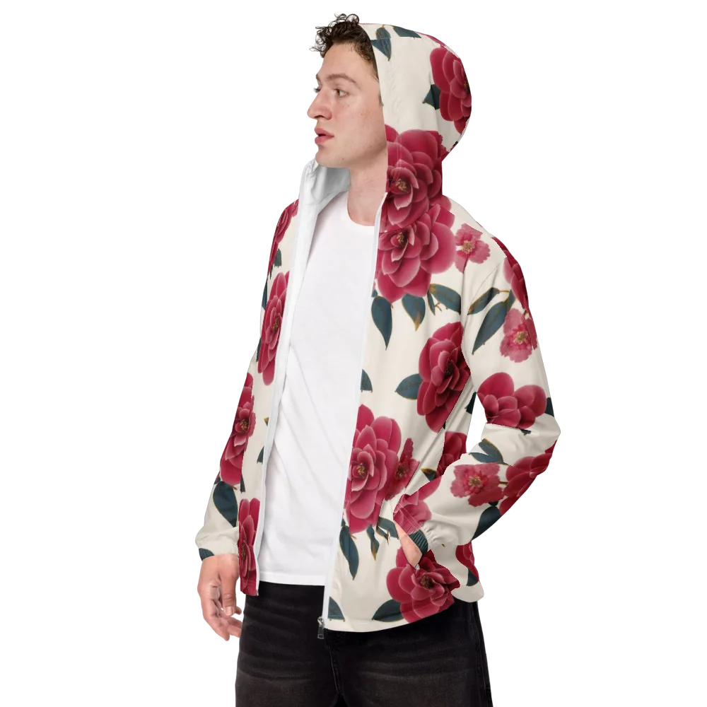 Tea Garden on Men's Windbreaker — Left Front