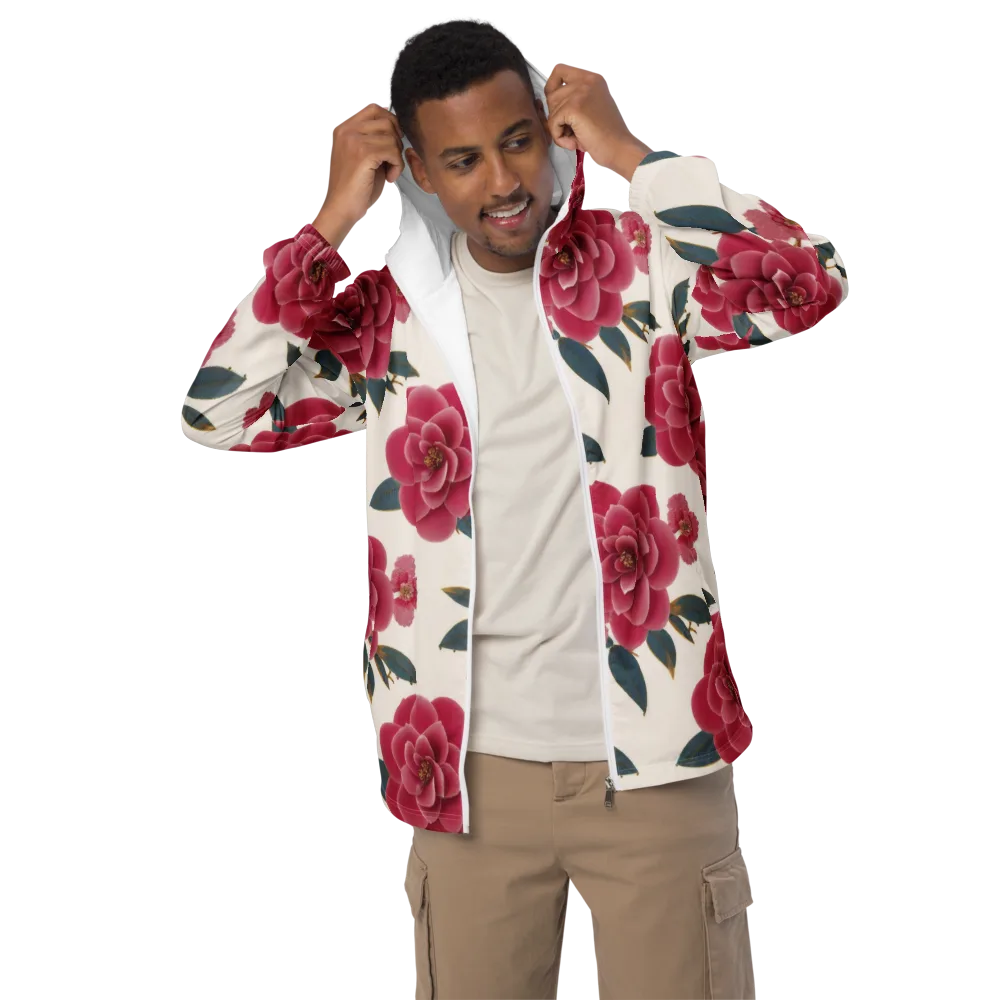 Tea Garden on Men's Windbreaker — Front