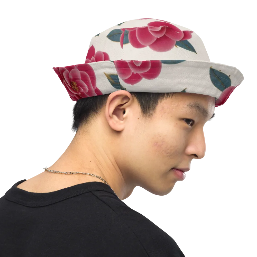 Tea Garden on Reversible Bucket Hat — Right Outside