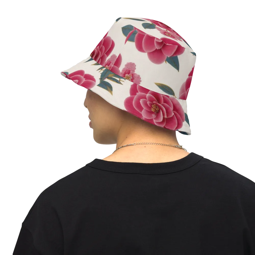 Tea Garden on Reversible Bucket Hat — Back Inside