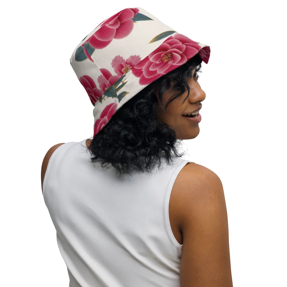 Tea Garden on Reversible Bucket Hat — Right Outside