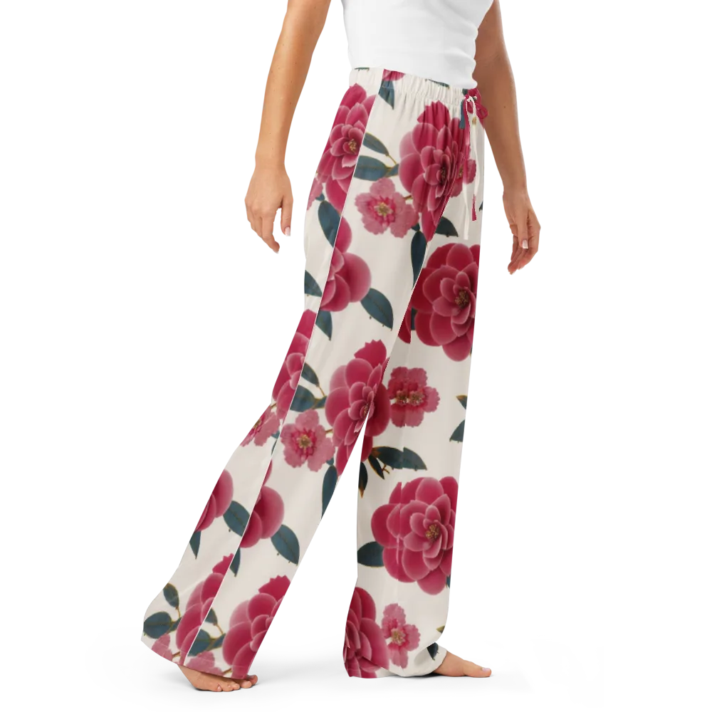 Tea Garden on Women's Pajama Pants — Right Front