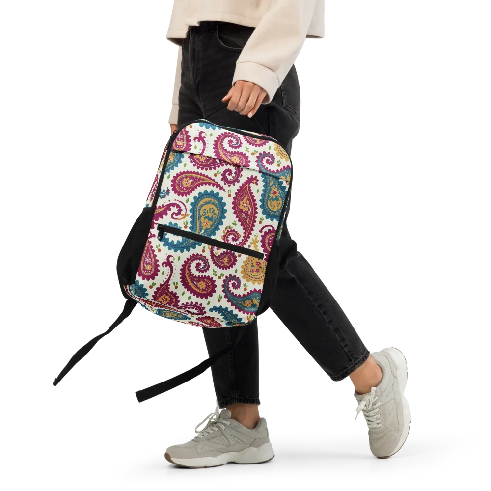 Paisley Bazaar on Utility Backpack — Front