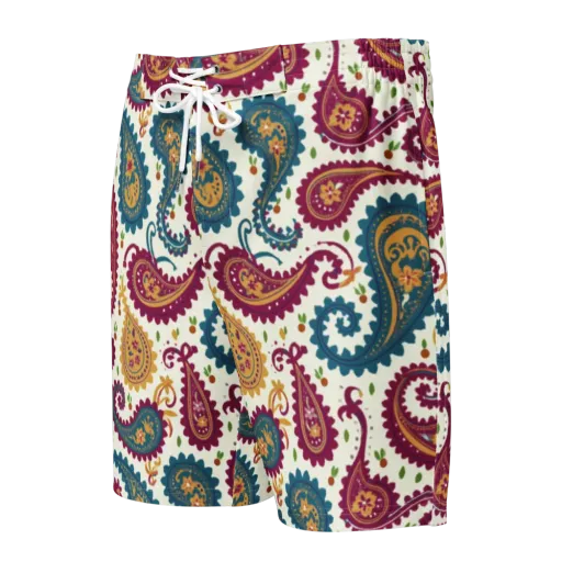 Paisley Bazaar on a Men's Board Shorts