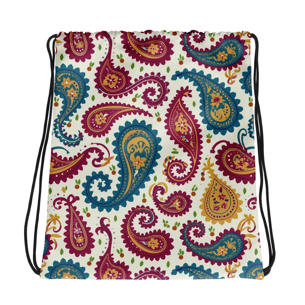 Paisley Bazaar on Drawstring Bag — Photo