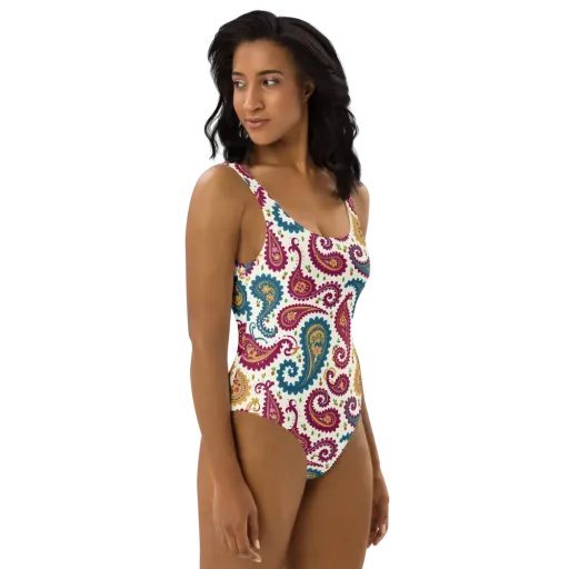 Paisley Bazaar on a One-Piece Swimsuit