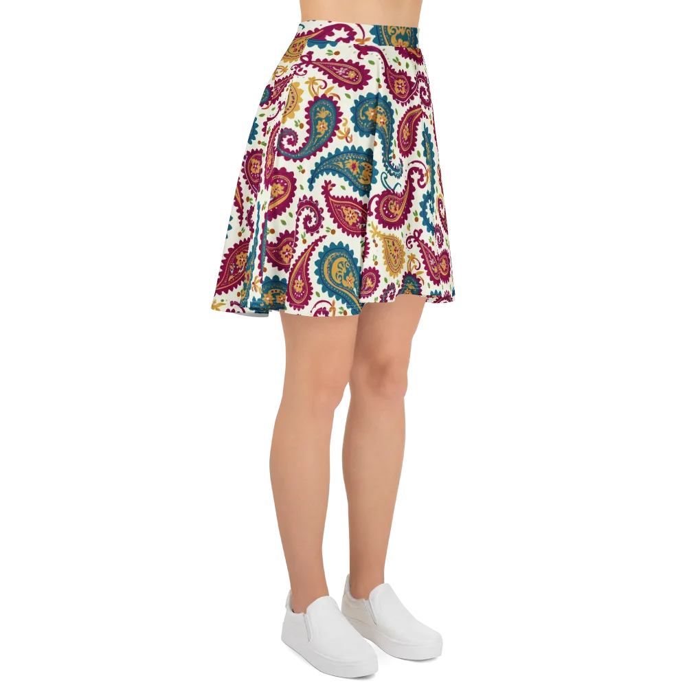 Paisley Bazaar on Skater Skirt — Right