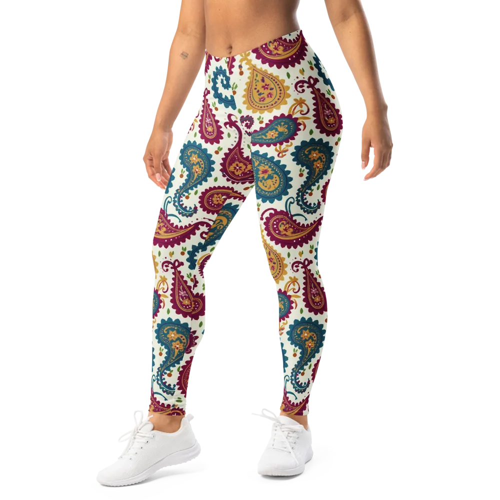 Paisley Bazaar on Leggings — Left Front