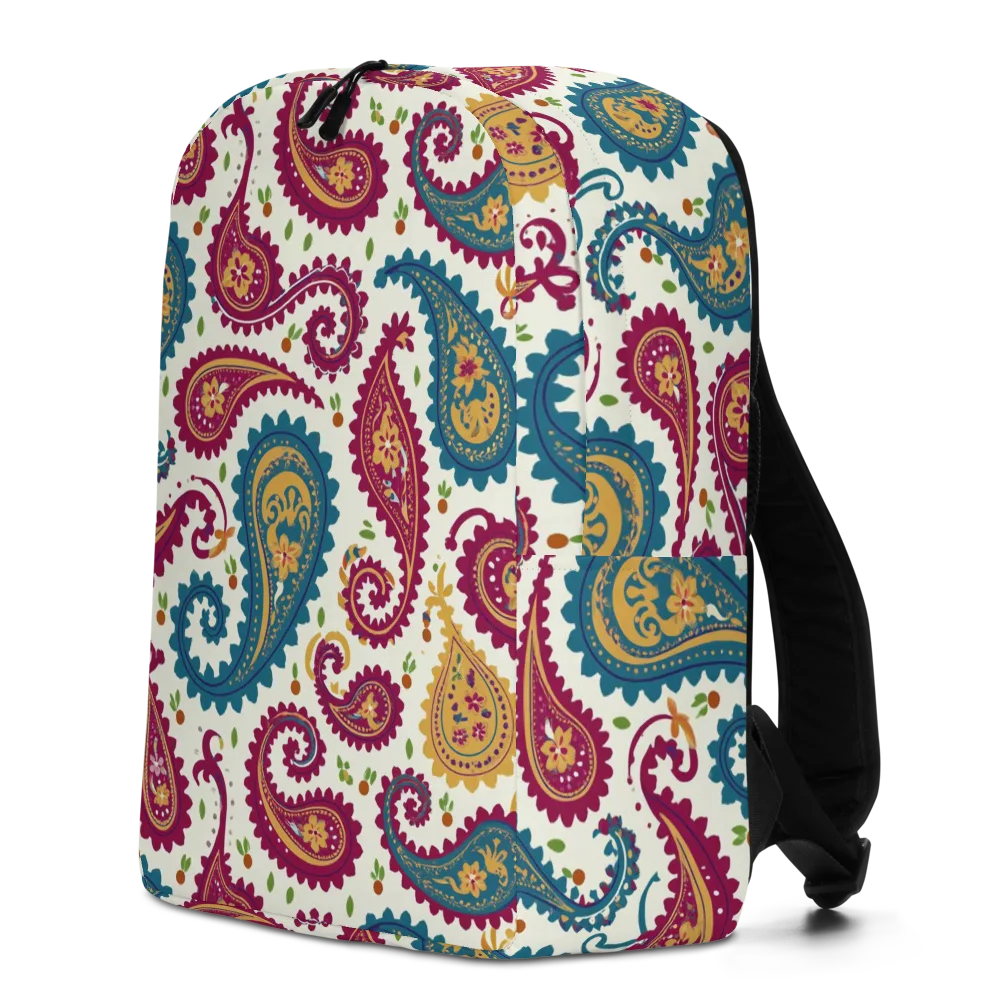 Paisley Bazaar on Minimalist Backpack — Left